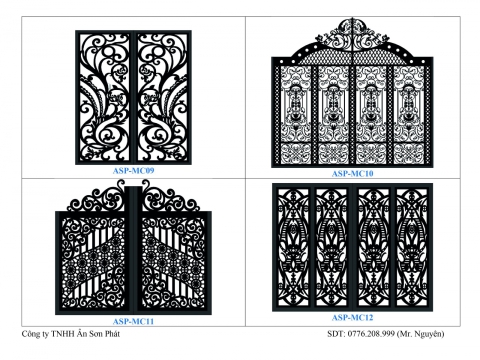 CATALOGUE - Gia công CNC Cửa Sắt