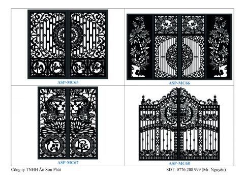 CATALOGUE - Gia công CNC Cửa Sắt
