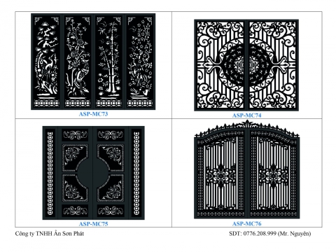 CATALOGUE - Gia công CNC Cửa Sắt