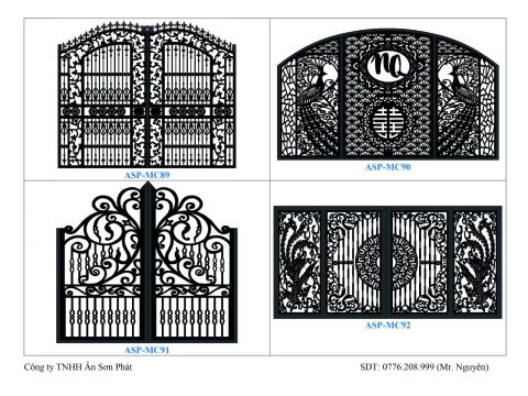 CATALOGUE - Gia công CNC Cửa Sắt