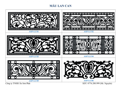 CATALOGUE - Gia công CNC Lan Can