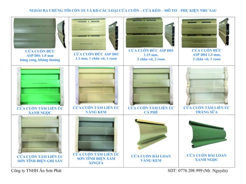 CATALOGUE - Cửa cuốn, cửa kéo, motor, phụ kiện